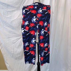 Old Navy floral print crop pixie pant NWT size 12